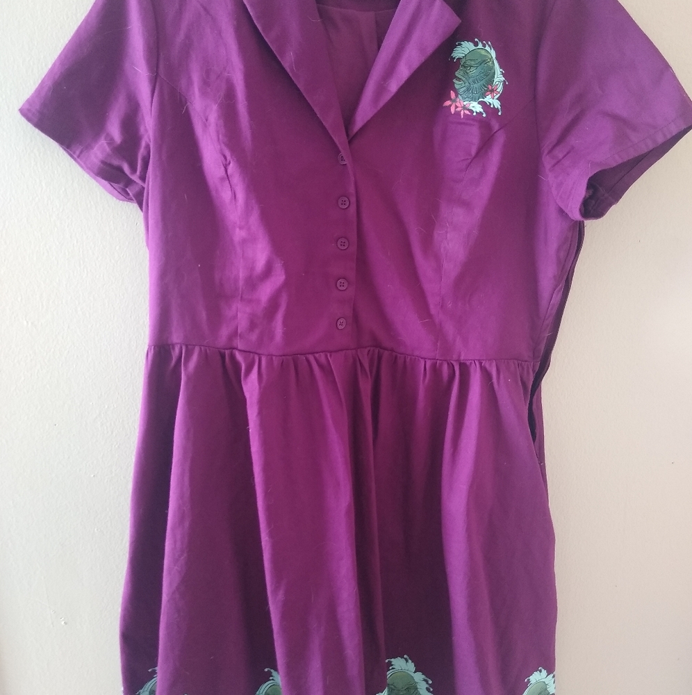 Universal monsters vintage purple dress